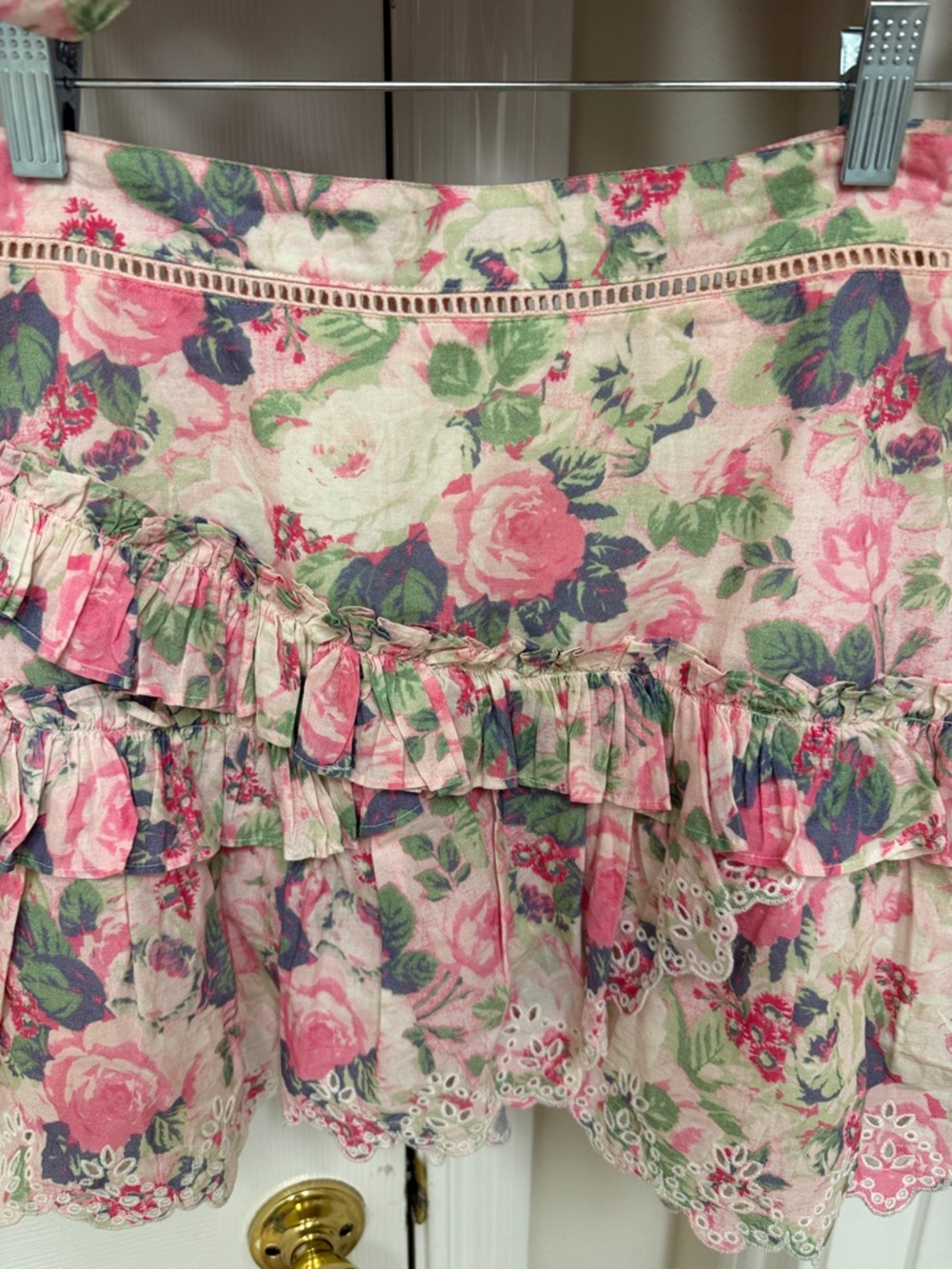 LoveShackFancy Ladies Karsten Crop Top Veiled Kiss and Skirt - Picture 3 of 11